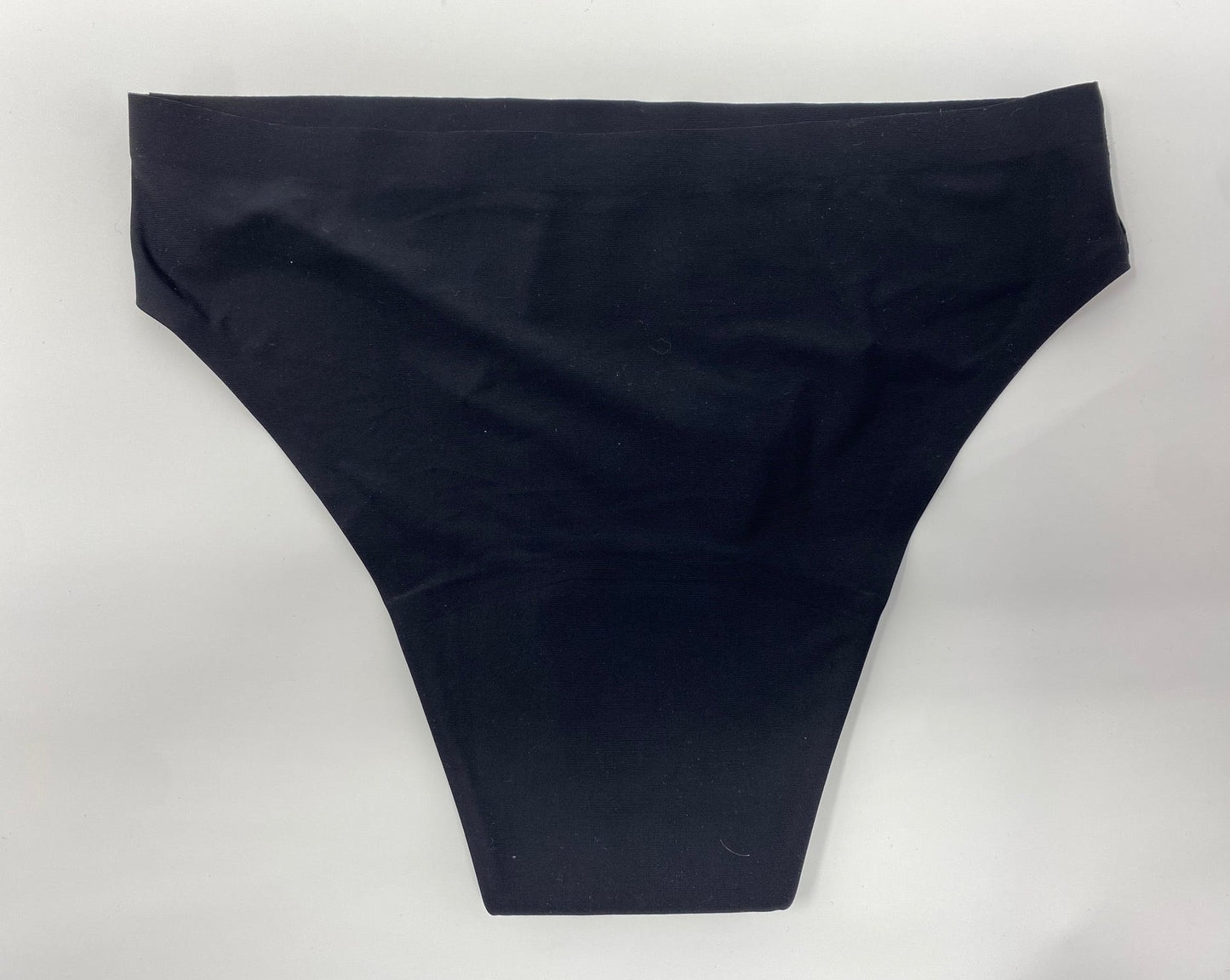 Black silky bikini-cut period underwear